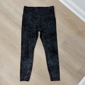 Athleta Elation Ultra High Rise Misty Lace Tights Black Size M